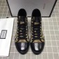 Replica Gucci High-top Fashion Sneakers Tan and GG print with black sole MS07682