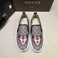 Replica Gucci Fashion Sneakers Beige GG and Mystic Cat print with white sole MS07699