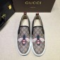 Replica Gucci Fashion Sneakers Beige GG and bee print with white sole MS07702