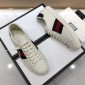 Replica Gucci Fashion Sneakers White and black red wet with white soles MS07743