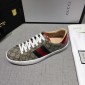 Replica Gucci Fashion Sneakers Grey and GG lettering with white sole MS07755