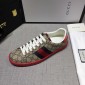 Replica Gucci Fashion Sneakers Beige and GG print with red sole MS07757