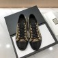 Replica Gucci Fashion Sneakers Beige and GG print with black sole MS07759