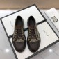 Replica Gucci Fashion Sneakers Beige and GG print with brown sole MS07771