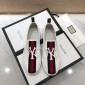 Replica Gucci Fashion Sneakers White and white NY embroidery with white sole MS07774