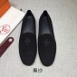 Replica Hermes Black Suede leather Perfect Quality Loafers MS07803