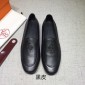 Replica Hermes Black leather Perfect Quality Loafers MS07804