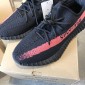 Replica Adidas Yeezy Boost 350 V2  Black Red Stripes Shoes MS09019