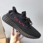 Replica Adidas Yeezy Boost 350 V2  Core Black Red Shoes MS09021