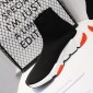 Replica Balenciaga Speed Trainers Black and white rubber sole with red details Sneaker MS09074