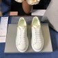 Replica Alexander McQueen Fahion Sneakers White with golden heel MS100002