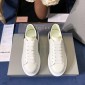 Replica Alexander McQueen Fahion Sneakers White with blue heel MS100005