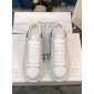 Replica Alexander McQueen Fahion Sneakers White with silver snake heel MS100006