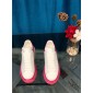 Replica Alexander McQueen Fahion Sneaker White and pink heel with transparent sole MS100024