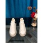 Replica Alexander McQueen Fahion Sneaker White and black heel with transparent sole MS100025