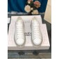 Replica Alexander McQueen Fahion Sneaker White and pink suede heel with transparent sole MS100029