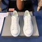 Replica Alexander McQueen Fahion Sneaker White and blue suede heel MS100041