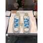 Replica Alexander McQueen Fahion Sneaker White and sky blue heel MS100049