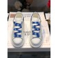 Replica Alexander McQueen Fahion Sneaker White and Navy Heels MS100050