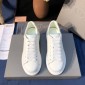 Replica Alexander McQueen Fahion Sneaker White and crystal embellished White heel MS100057