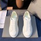 Replica Alexander McQueen Fahion Sneaker White and crystal embellished pink heel MS100058