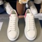 Replica Alexander McQueen Fahion Sneaker White and pink suede heels MS100069