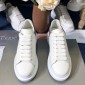 Replica Alexander McQueen Fahion Sneaker White and gray suede heels MS100071