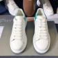 Replica Alexander McQueen Fahion Sneaker White and green suede heels MS100072