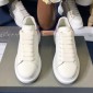 Replica Alexander McQueen Fahion Sneaker White and purple suede heels MS100074