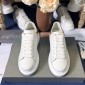 Replica Alexander McQueen Fahion Sneaker White and gold heel MS100092