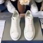 Replica Alexander McQueen Fahion Sneaker White and pink suede heels MS100094