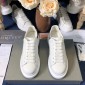 Replica Alexander McQueen Fahion Sneaker White and silver heel MS100096