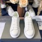 Replica Alexander McQueen Fahion Sneaker White and silver heel MS100097