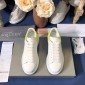 Replica Alexander McQueen Fahion Sneaker White and yellow heel MS100099