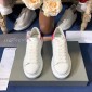 Replica Alexander McQueen Fahion Sneaker White and pink heel MS100101