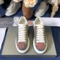 Replica Alexander McQueen Fahion Sneaker Colorful sequins and white heel MS100109