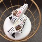 Replica Dolce & Gabbana White and crown patches with white sole Sneakers MS110004