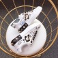 Replica Dolce & Gabbana White and music symbol theme patch with white sole Sneakers MS110010