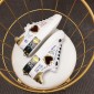 Replica Dolce & Gabbana White and heart-shaped patches with white soles Sneakers MS110034