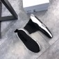 Replica Balenciaga Speed Knitted socks High Quality Sneakers Black and white rubber sole with gray detail WS980009