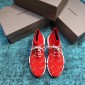 Replica Balenciaga Speed Knitted socks High Quality Sneakers Red and Monogram print with Two-tone shoelace WS980035