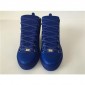 Replica High Quality Balenciaga Arena High Top Creased Leather Sneakers In Blue Color