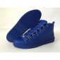 Replica High Quality Balenciaga Arena High Top Creased Leather Sneakers In Blue Color