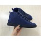 Replica High Quality Balenciaga Arena High-Top Blue Suede Trainers