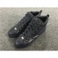 Replica Balenciaga Arena Dark Blue High Top Crease Leather Sneaker