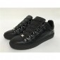 Replica High Quality Balenciaga Arena Low Top Creased Leather Sneakers Black