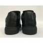 Replica High Quality Balenciaga Arena Low Top Creased Leather Sneakers Black