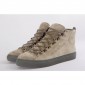 Replica High Quality Balenciaga Arena High-Top Brown Suede Trainers