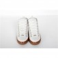 Replica Balenciaga White Grained Lambskin Gum Sole Arena High-Top Sneakers