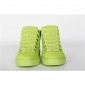 Replica High Quality Balenciaga Arena Neon Yellow High Top Creased Leather Sneakers